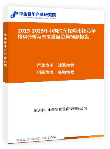 2019-2025年中國(guó)汽車(chē)保險(xiǎn)市場(chǎng)競(jìng)爭(zhēng)格局分析與未來(lái)發(fā)展趨勢(shì)預(yù)測(cè)報(bào)告